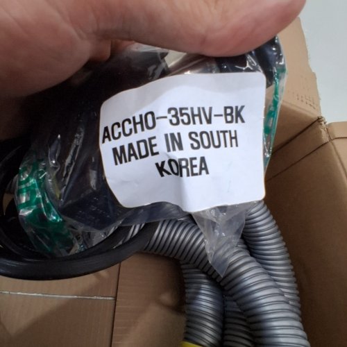 OVO UNIVERSAL CENTRAL VACUUM KIT, CRUSHPROOF HOSE FITS MOST INLETS - 35FT - GREY (MODEL: ACCHO-35HV-BK) image 2
