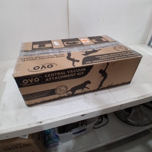 OVO UNIVERSAL CENTRAL VACUUM KIT, CRUSHPROOF HOSE FITS MOST INLETS - 35FT - GREY (MODEL: ACCHO-35HV-BK) image 6