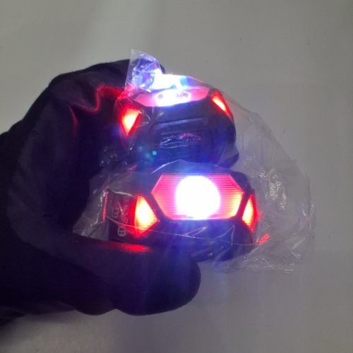2PK LEPRO WATERPROOF LIGHTWEIGHT LUX SUPER BRIGHT LED HEADLAMP - BLACK/GREY - (MODEL: 320015-2) image 2