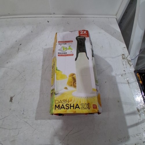**EUROPEAN PLUG** DASH MASHA ELECTRIC IMMERSION BLENDER / POTATO MASHER - WHITE AND GRAY (STYLE: 2X) image 5