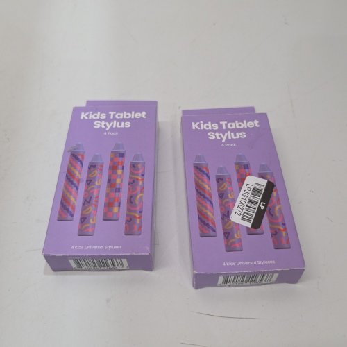 2 (4PK) KIDS GEMS CRAYON STYLE TABLET STYLUS - PURPLE image 2