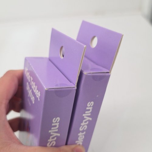 2 (4PK) KIDS GEMS CRAYON STYLE TABLET STYLUS - PURPLE image 3