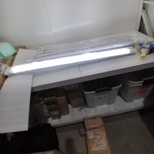 3PK LZHOME LINKABLE LED SHOP LIGHTS WITH PULL CHAIN - 4FT, 40W, 4500 LM, 5000 K - WHITE image 2