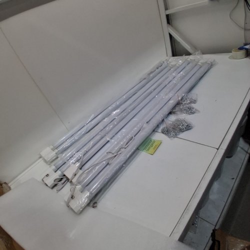 3PK LZHOME LINKABLE LED SHOP LIGHTS WITH PULL CHAIN - 4FT, 40W, 4500 LM, 5000 K - WHITE image 3