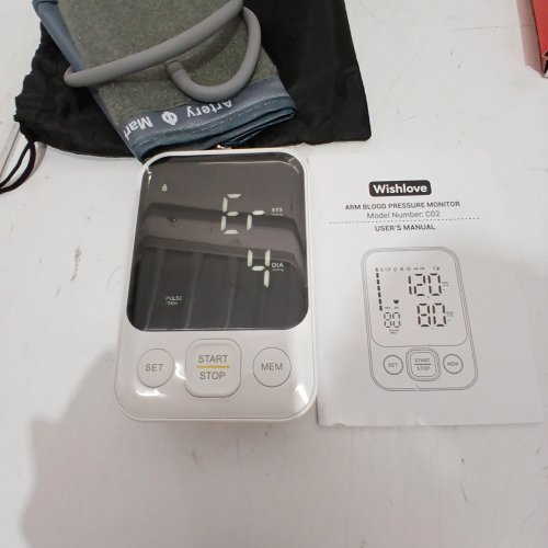 WISHLOVE ARM BLOOD PRESSURE MONITOR - WHITE (MODEL: C02) image 2