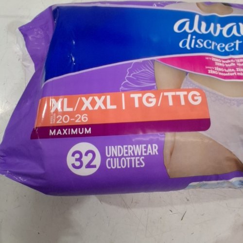 32PK ALWAYS DISCREET ADULT WOMEN INCONTINENCE UNDERWEAR, DOUBLES AS POSTPARTUM UNDERWEAR, SIZE XL - UP TO 100% BLADDER LEAK PROTECTION image 3