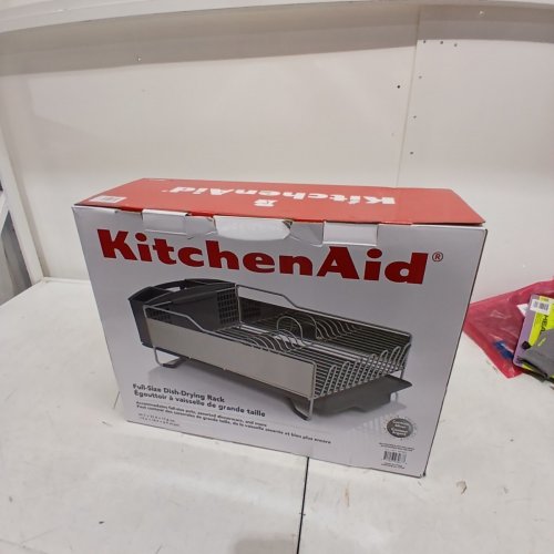 KITCHENAID STAINLESS STEEL DISH RACK - 19.6" X 14.9" X 6.9" - WHITE (MODEL: 2003691) image 4