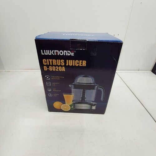 LUUKMONDE ELECTRIC CITRUS JUICER - HOLDS 1.2LITERS - BLACK/CLEAR - (MODEL: D-8020A) image 3
