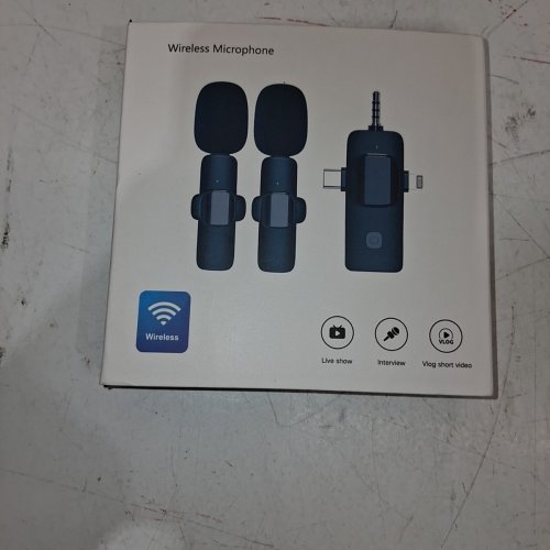 3PC WIRELESS LAVALIER MICROPHONE SET - BLACK image 4