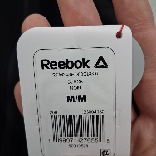 MEN'S REEBOK HOODED FULL-ZIP JACKET - MEDIUM - BLACK (STYLE: REM243HD03CB006) image 3