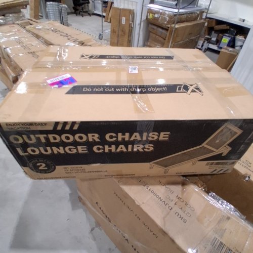 2PK OUTDOOR ADJUSTABLE LOUNGE CHAIRS - LIGHT MOCHA (MODEL: VC-PCL23-0186A-L8) image 5