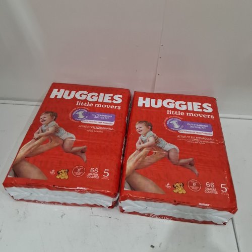 132PK HUGGIES LITTLE MOVERS DIAPERS - SIZE 5 image 2