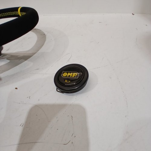 OMP SUEDE RACING STEERING WHEEL - 30MM/350MM - BLACK/YELLOW - (MODEL: OD0-1979) image 5