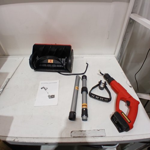 TOOL ONLY WIRELESS SNOW SWEEPER - 21V - 11" WIDTH - RED/BLACK image 2