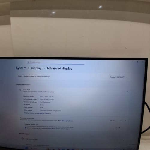 AOC QHD GAMING MONITOR - 27" - QHD 1440 - 240HZ - 0.3MS IPS - BLACK (MODEL: Q27G41ZE) image 2