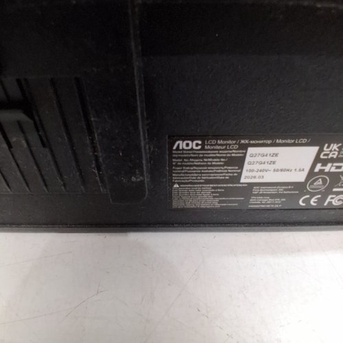 AOC QHD GAMING MONITOR - 27" - QHD 1440 - 240HZ - 0.3MS IPS - BLACK (MODEL: Q27G41ZE) image 10