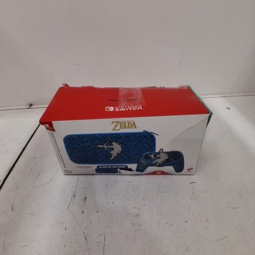 2PC PDP WIRED NINTENDO SWITCH ZELDA CONTROLLER AND CARRYING CASE - BLUE image 4