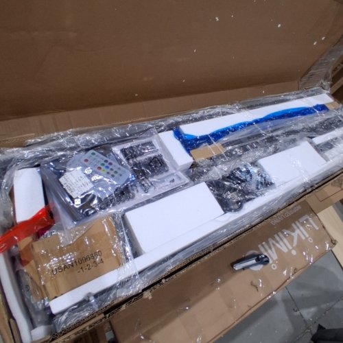 LED BED FRAME WITH 2 STORAGE DRAWERS AND CHARGING STATION - FULL - BLACK (MODEL: WDLSCZWTTC002)) image 7