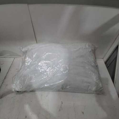 THRESHOLD MACHINE WASHABLE MEDIUM MICROGEL DOWN ALTERNATIVE BED PILLOW - QUEEN - WHITE image 2