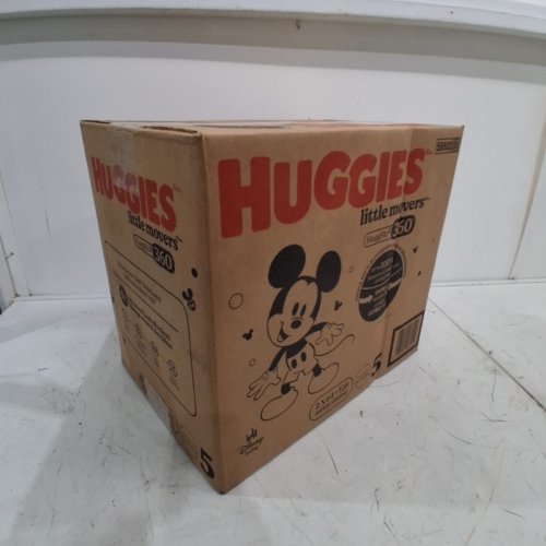 128PK BABY DISNEY HUGGIES LITTLE MOVERS HUGGFIT 360 DIAPERS - SIZE 5 - MICKEY MOUSE image 2