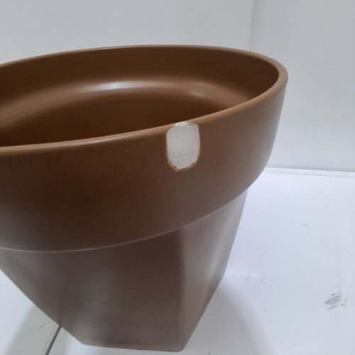 HEARTH & HAND WITH MAGNOLIA CERAMIC PLANTER - 11" H - BROWN image 4