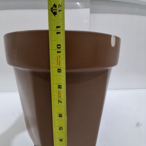HEARTH & HAND WITH MAGNOLIA CERAMIC PLANTER - 11" H - BROWN image 5