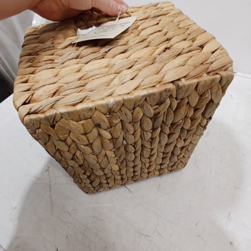 BRIGHTROOM WOVEN WATER HYACINTH BIN - 11" L X 10" W X 8" H - NATURAL image 6