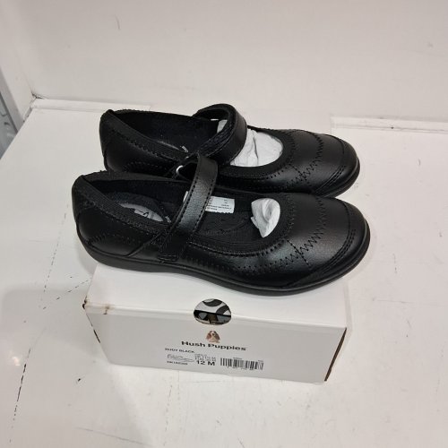GIRLS HUSH PUPPIES RUDY UNIFORM SHOES - SIZE 12M - BLACK image 3