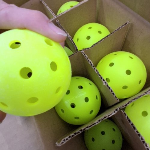 50PK AMAZON BASICS OUTDOOR PICKLEBALL BALLS - YELLOW image 3