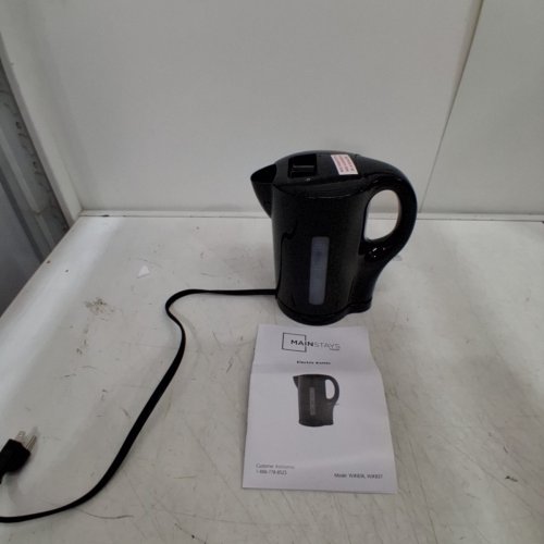 MAINSTAYS PLASTIC ELECTRIC COUNTERTOP KETTLE - 1L - BLACK - (MODEL: WJK836) image 3