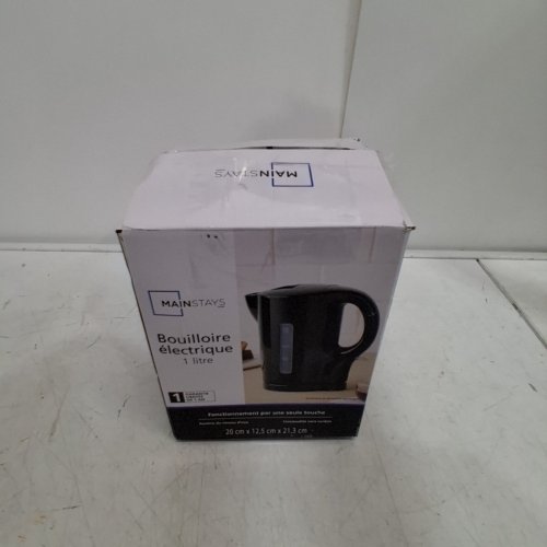 MAINSTAYS PLASTIC ELECTRIC COUNTERTOP KETTLE - 1L - BLACK - (MODEL: WJK836) image 5