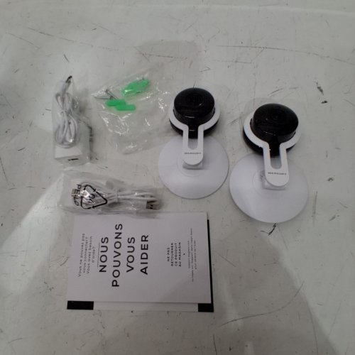 2PK MERKURY SMART WI-FI INDOOR CAMERA - 1080P HD - WHITE image 3