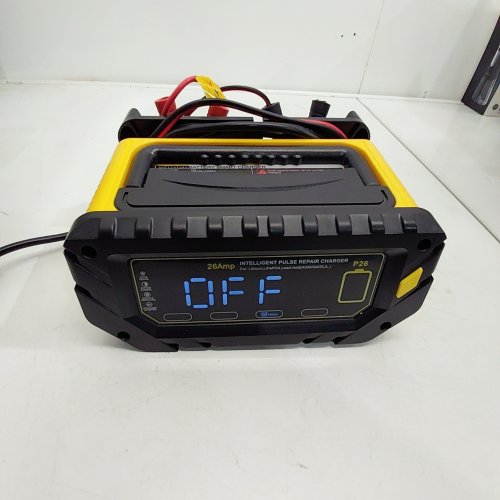 INTELLIGENT PULSE REPAIR BATTERY CHARGER - 26 AMP - BLACK / YELLOW (MODEL: P26) image 2
