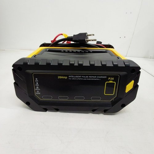 INTELLIGENT PULSE REPAIR BATTERY CHARGER - 26 AMP - BLACK / YELLOW (MODEL: P26) image 3