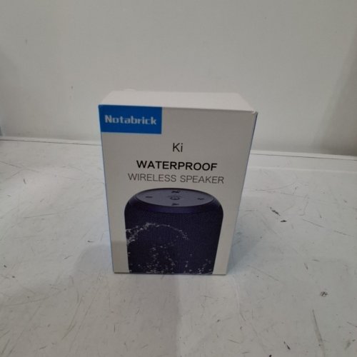 NOTABRICK BLUETOOTH SPEAKER WITH STEREO BASS - 15 HOUR LISTENING TIME - 15W 4.5" X 3.5" - BLUE (MODEL: KI) image 4