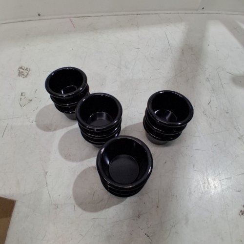12PK WINCO FLUTED 1.5OZ CERAMIC RAMEKIN DISH SET - BLACK image 2