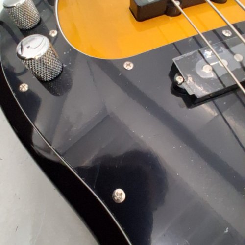 FENDER SQUIER PRECISION BASS GUITAR PACK AFFINITY SERIES WITH RUMBLE - 120V - 15 AMP - BLACK / WOOD image 3