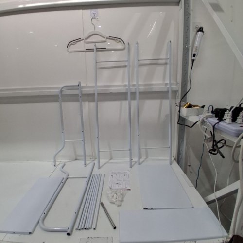 3-SHELF BATHROOM OVER THE TOILET RACK STORAGE ORGANIZER STAND - 65" - WHITE image 2