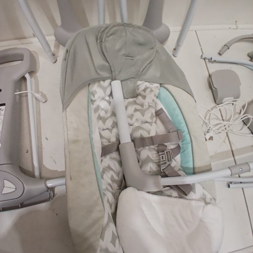 INFANT'S INGENUITY CONVERTME SWING-2-SEAT CHAIR - 0-9M - WHITE/GREY RAYLAN - (MODEL:B6) image 3