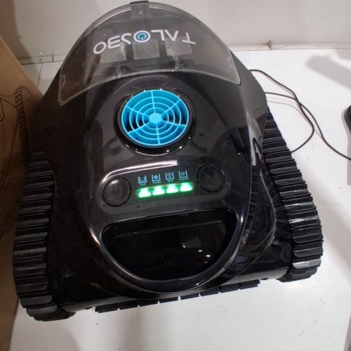 TALOSBO ( 2026 NEW) DOUBLE FILTRATION ROBOTIC POOL CLEANER, WALL & WATERLINE CLEANING, CORDLESS POOL VACUUM ROBOT FOR INGROUND POOLS UP TO 1614 SQ. FT.- 180-MIN RUNTIME-BLACK-(MODEL:TALOSBO C1) image 2