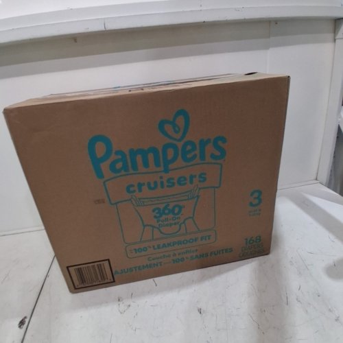 168PK PAMPERS CRUISERS DISPOSABLE BABY DIAPERS - SIZE 3 (16-28LBS) image 4