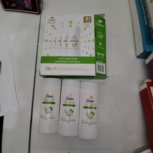 3PK DOVE 72H PROTECTION ADVANCED CARE DEODORANT - COOL ESSENTIALS - 74G/EACH image 3