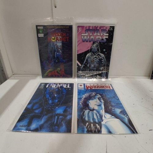 4 ASSTD DARK HORSE, VALIANT, AND NOW COMIC BOOKS - ETERNAL WARRIOR #7, GRENDEL #7, TALES OF THE GREEN HORNET #1, CLASSIC STAR WARS #3 - VARIOUS AUTHORS image 2