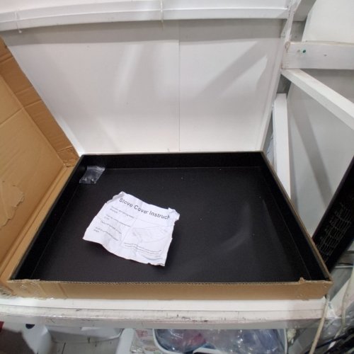 BJADE STOVE COVER BOARD WITH ANTI SLIP FEET - 30" X 22" X 3" - BLACK image 2
