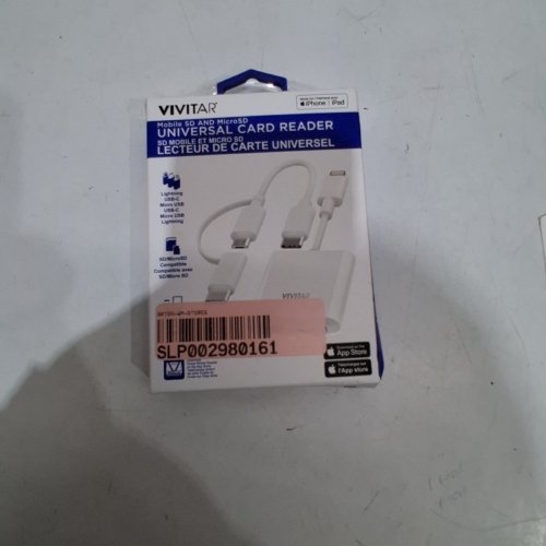 VIVITAR UNIVERSAL MOBILE SD CARD READER - lightning, usb-c, micro usb-c, micro-usb lightning to sd, or micro sd - white image 4