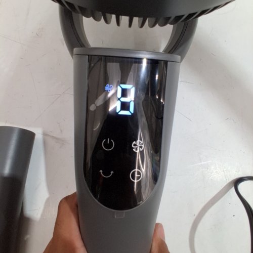 DREO OSCILLATING STANDING FAN WITH 90° ROTATION, DC MOTOR, 8+H SPEEDS, 3 MODES AND ADJUSTABLE HEIGHT - 42" - GREY (MODEL: DR-HPF013) image 2