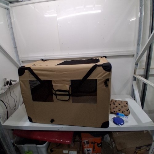 PETPRSCO SOFT COLLAPSIBLE DOG CRATE - 40" - BEIGE image 2