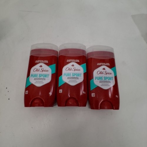 3PK OLD SPICE PURE SPORT HIGH ENDURANCE MENS DEODORANT -85G/EACH image 3