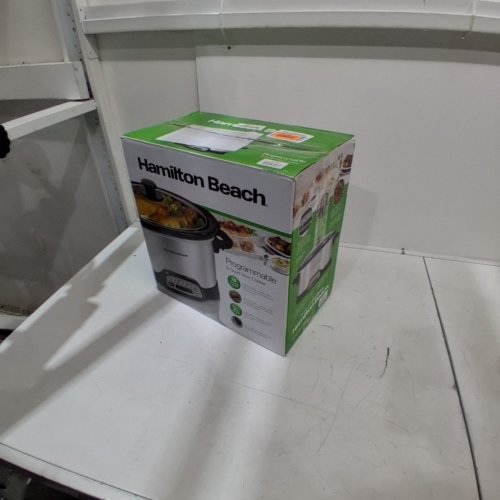 HAMILTON BEACH 6-QUART PROGRAMMABLE OVAL SLOW COOKER - STAINLESS STEEL - (33463) image 6