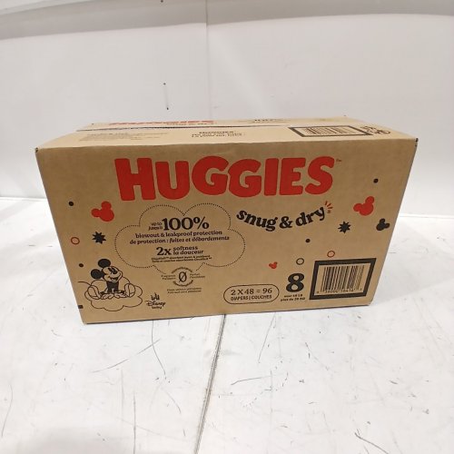 96PK HUGGIES SNUG AND DRY DIAPERS - SIZE 8 (OVER 46LB) - DISNEY MICKEY MOUSE image 2